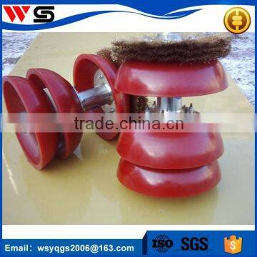 pipe cleaning pipeline equipment with cup component polyurethane pig