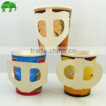 disposable paper cups coffee cups China made 7oz paper Cup with handlealibaba china