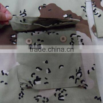 OEM White Dot Brown Printed Cotton Polyester Ripstop Strong Anti Tearing European Camouflage Military Uniform photo-5