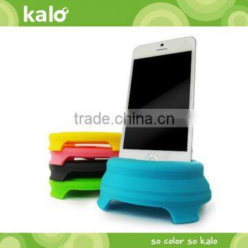 Macaron Silicone Foldable Amplifier Stand for iPhone audio speaker