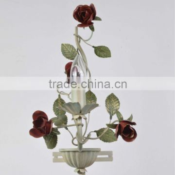 Iron cover flower decorate hotel corridor wall lights