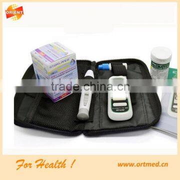 blood sugar monitor with strips and lancet