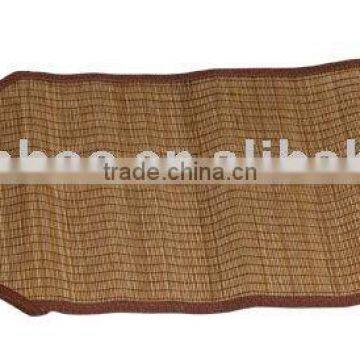 chocolate color Bamboo placemat with chocolate color PP pr Non-woven border