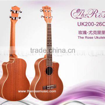 Cut-away all sapele fingerboard rosewood mahogany neck tenor ukulele