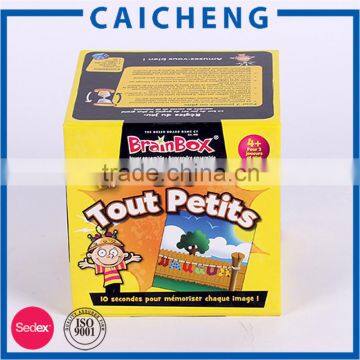 Lid Hinged Base With Extend Flap Rigid Paper Print Box for Play Card photo-3