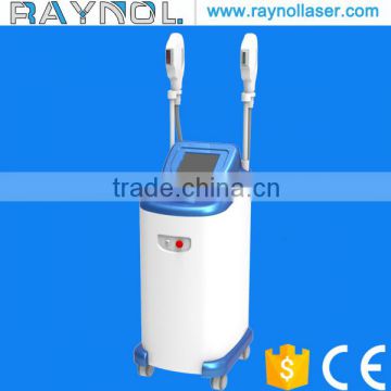 Lips Hair Removal 2 Handles 690-1200nm 950nm OPT SHR IPL Machine