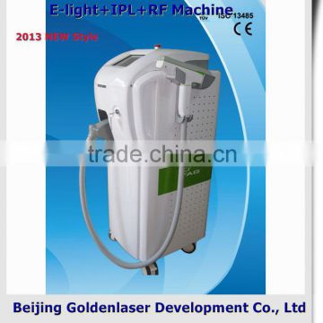 Multifunction Www.golden-laser.org/2013 New Style E-light+IPL+RF Acne Removal Machine Ipl Maquina Del Retiro