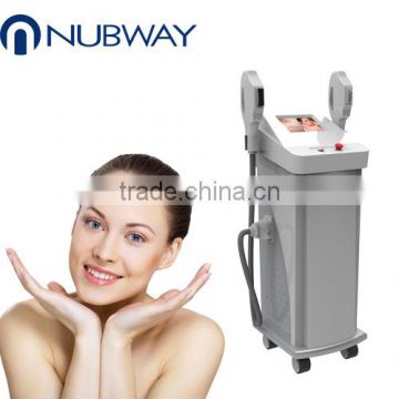 Profesional 2-handles skin rejuvenation ipl laser hair removal machine