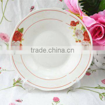 cut edge ceramic plate printed,custom printed ceramic plate,plain ceramic plates