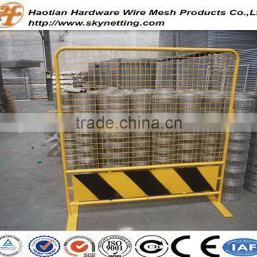 Powder Coating Yellow High Net Fencing Temporary Fence With Welded Wire Mesh Infilled photo-6