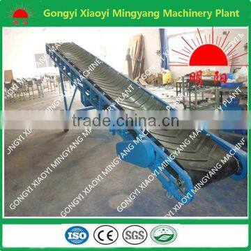 Adjustable rubber conveyor belt for many way using