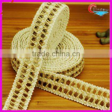Double Row of 3cm Linen Trimming for Home Decoration photo-2
