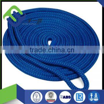 Qingdao Colorful Yellow 8 strand Rope Packing Dock Line Mooring Cord