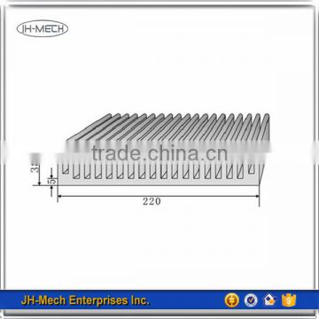 Big silver anodized led heatsink for steet light