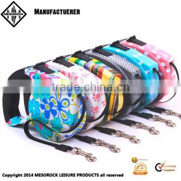 Fashion design colorful handhold pet leash retractable dog leash