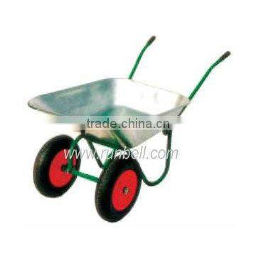 construction wheel barrow with two tyres