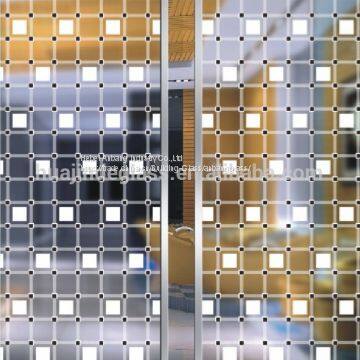 Frosted Silk Screen Printed Glass, Window Doors Decorative Glass photo-2