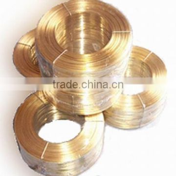 flat brass wire