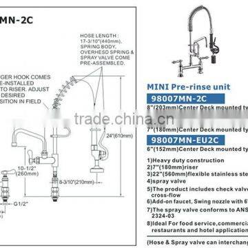 High Quality Mini Pre-rinse Unit Faucet Restaurant photo-3
