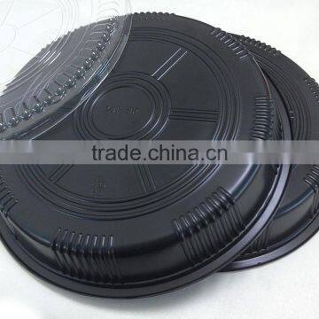 Disposable Sushi Tray Sushi Round Tray Plastic Take Away Food Tray photo-2