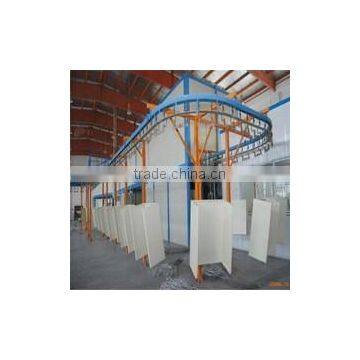 powder coating line equipment with sparying gun