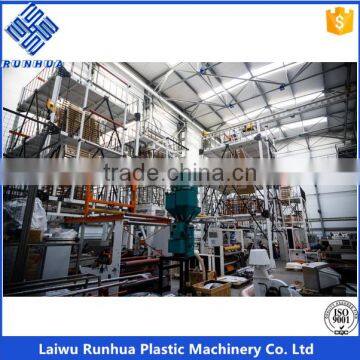 High output plastic blowing film extruder line