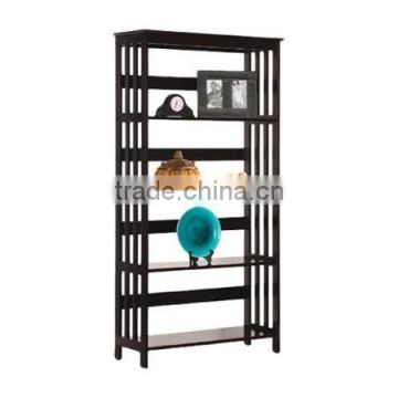 Customized black iron book display shelf for room