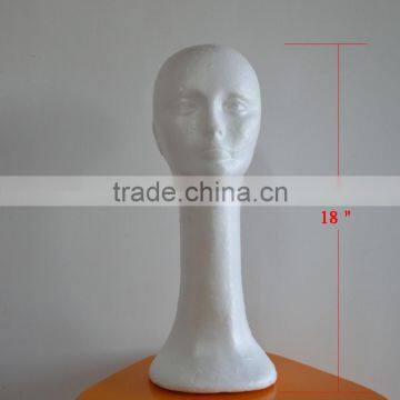 18" Female Styrofoam Head Model Wig Hair Hats Caps Glasses Long Neck Display Manequim Mannequin Manikin Head For Wigs photo-3