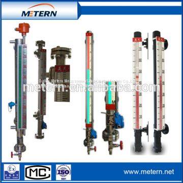 Boiler magnetic float level meter