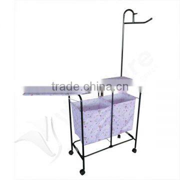 laundry cart, laundry hamper