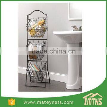 Storage Metal Kitchen 3 Tier Fruit Basket Stand photo-3