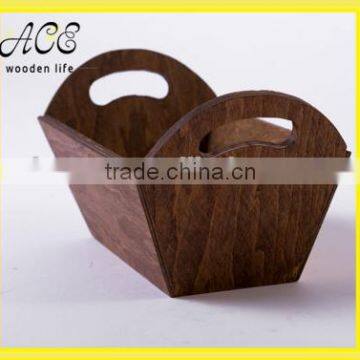 Wooden Fruit Tray,Wood Tray Flowerpot photo-2