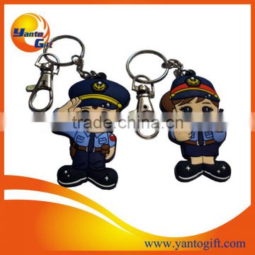 2014 Custom design PVC rubber keychain