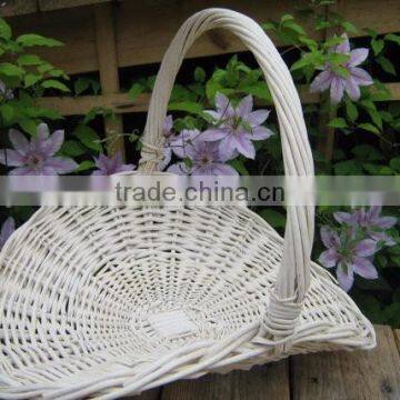 cheap wicker storage baskets White Lined storage baskets