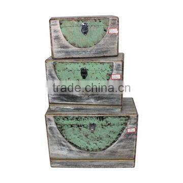 Customized Home Storage Decorative Antique Design Natural Wood Box