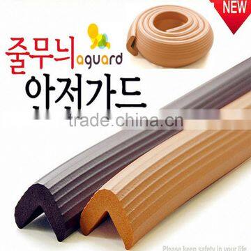 M024 Safety Baby Product Rubber Plastic Stripe L Edge Protector,corner Edge Guard photo-2