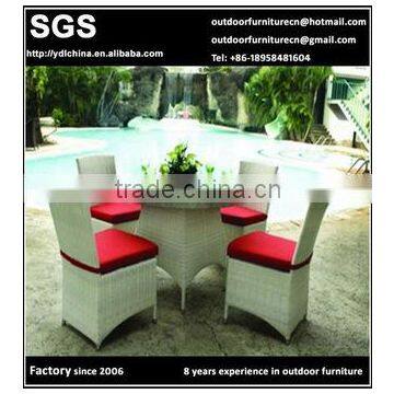 factory direct sale all weather artificial rattan dining furniture set