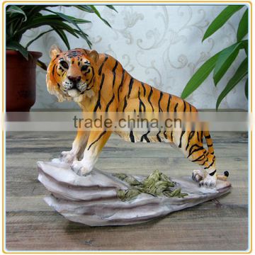 Customized garden decoration life like wild animal tiger sculpture