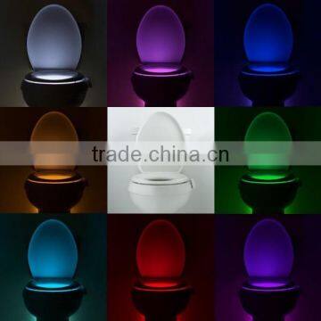 cheap led light/ motion activated toilet