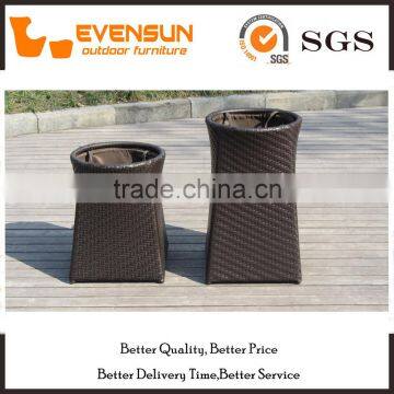 Garden Flat Wicker Hamper Box Outdoor Rattan Storage Furniture photo-3