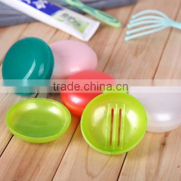 custom logo colorful round soap box plastic soap case soap box packaging