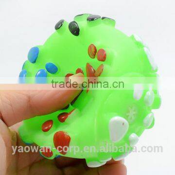Ringing Paw Prints Pet Dog Toys Vinyl Ball photo-5