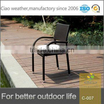 New design alum frame outdoor garden rattan chairs