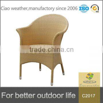 Hot sale rattan garden dining chair patio wicker armchair for sale