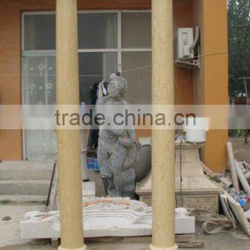 Decorative stone columns doric order marble pillar