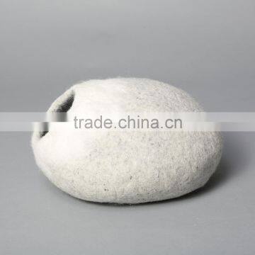 2017 amazon hot sale best wool felt cat round bed prices in china