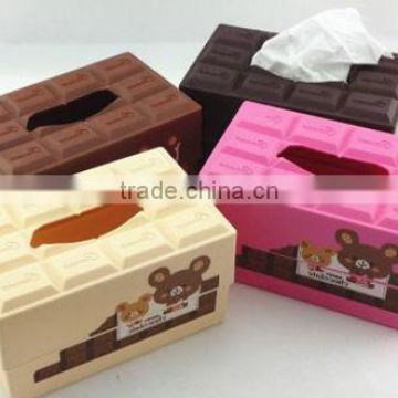 chocolate shaped napkin box