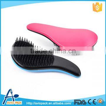 Good quality colorful plastic PP custom hair brush with low price