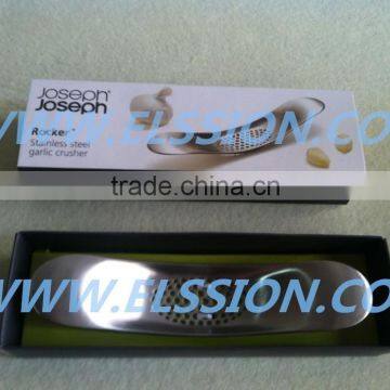 Stainless Steel Garlic Press/ Garlic Crusher/ Garlic Rocker As Seen On TV photo-4