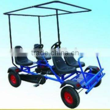 Latest Design Four Seats Pedal go Kart Toy,sand Beach Kart,buggy (F4150AB) photo-4